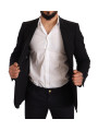 Blazers Elegant Slim Fit Black Cotton Blazer 2.400,00 € 8057155330201 | Planet-Deluxe