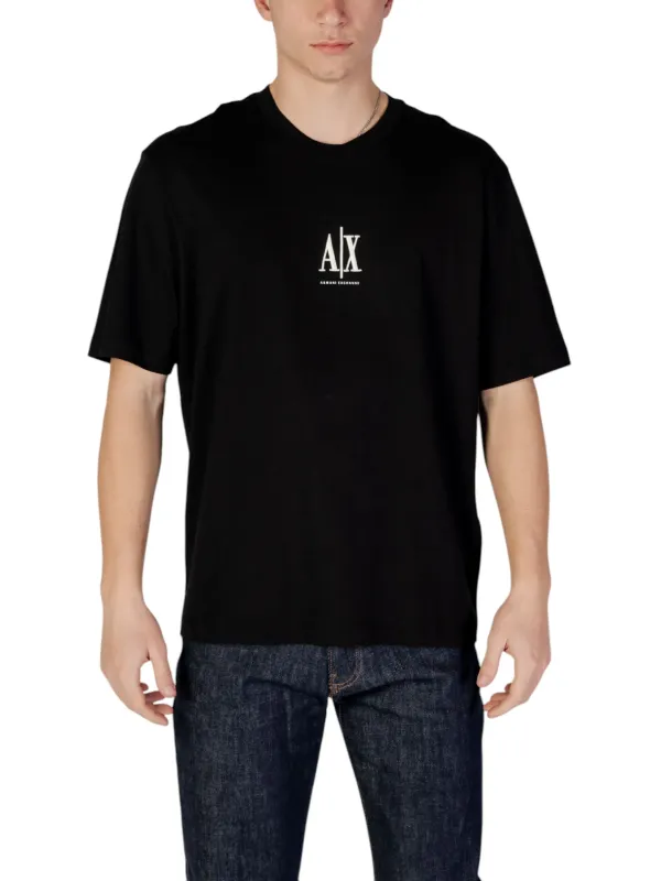 Schwarzes Armani Exchange Logo T-Shirt Schwarzes Armani Exchange Logo T-Shirt