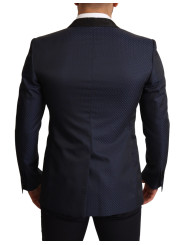 Blazers Elegant Blue Slim Fit Martini Blazer 2.500,00 € 8053286533979 | Planet-Deluxe