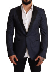 Blazers Elegant Blue Slim Fit Martini Blazer 2.500,00 € 8053286533979 | Planet-Deluxe