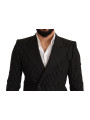 Blazers Elegant Striped Wool Blazer with Silk Lining 2.400,00 € 7333413022622 | Planet-Deluxe