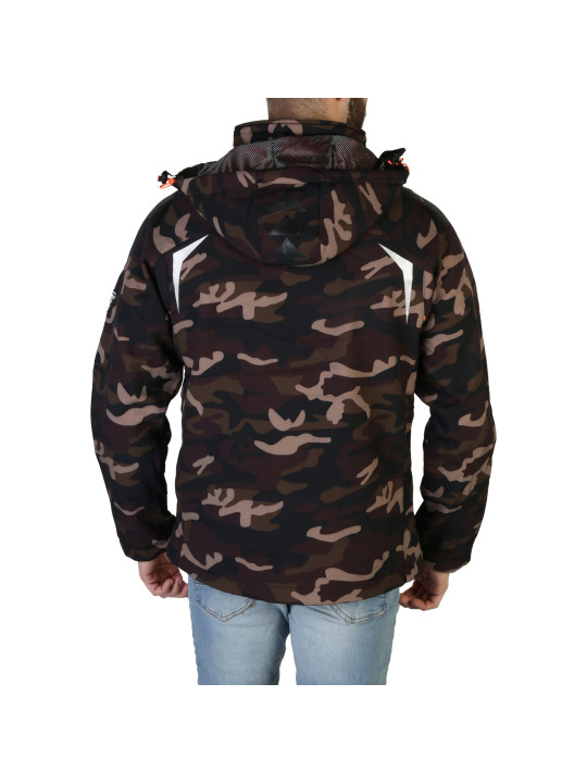 Kaki-orange Camo Herrenjacke für Outdoor