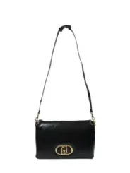 Schwarze Liu Jo Handtasche Goldlogo