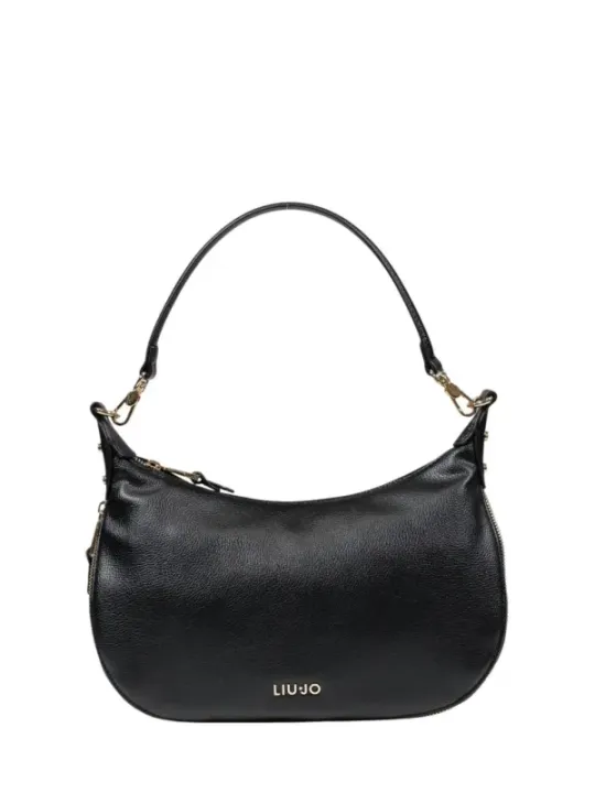Schwarze Liu Jo Leder Handtasche