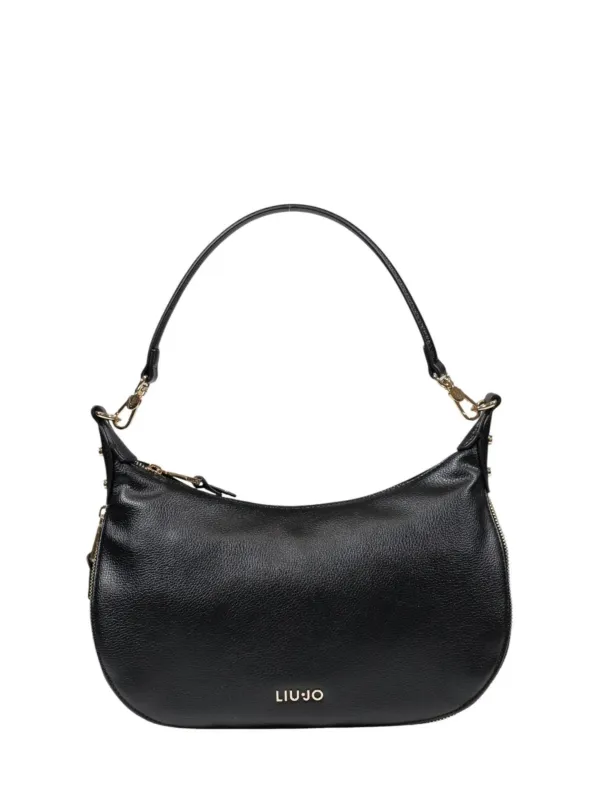 Schwarze Liu Jo Leder Handtasche Schwarze Liu Jo Leder Handtasche