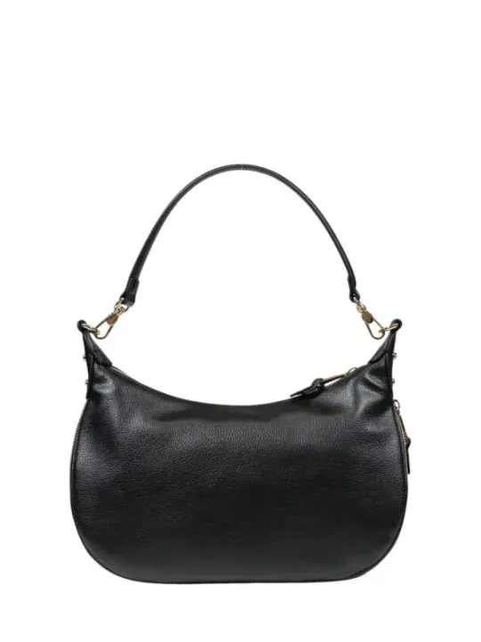 Schwarze Leder Hobo Handtasche Liu Jo