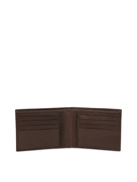 Schwarze Lederbifold-Geldbörse Ungaro Braun