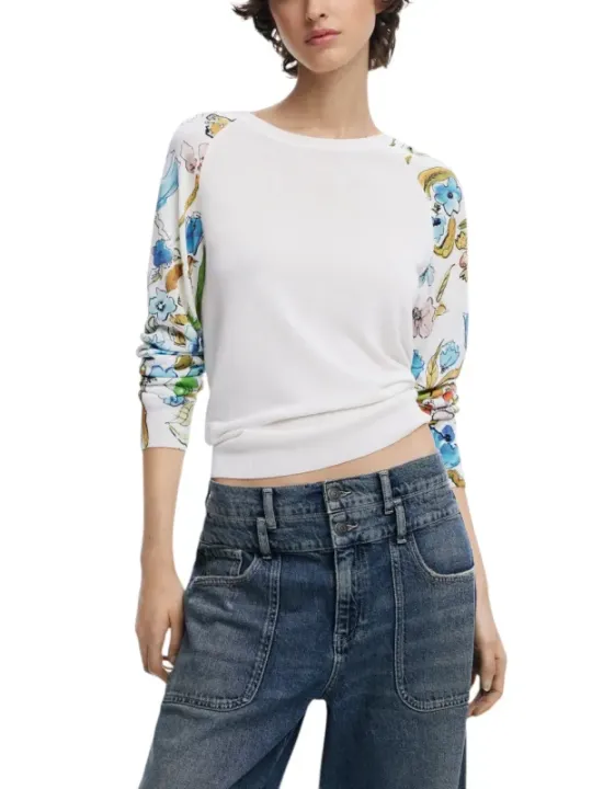 Bunte Desigual Strickpullover mit Muster