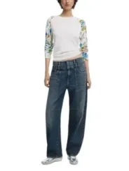 "Desigual Pullover im Sale | Desigual Sommerblüten Damenpullover  online kaufen"|Planet-Deluxe