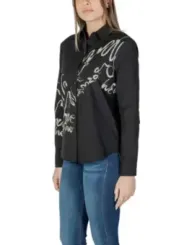 Schwarze Bluse mit Miami-Schriftzug