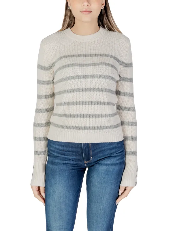 Grauer gestreifter Kaschmirpullover Morgan De Toi Grauer gestreifter Kaschmirpullover Morgan De Toi