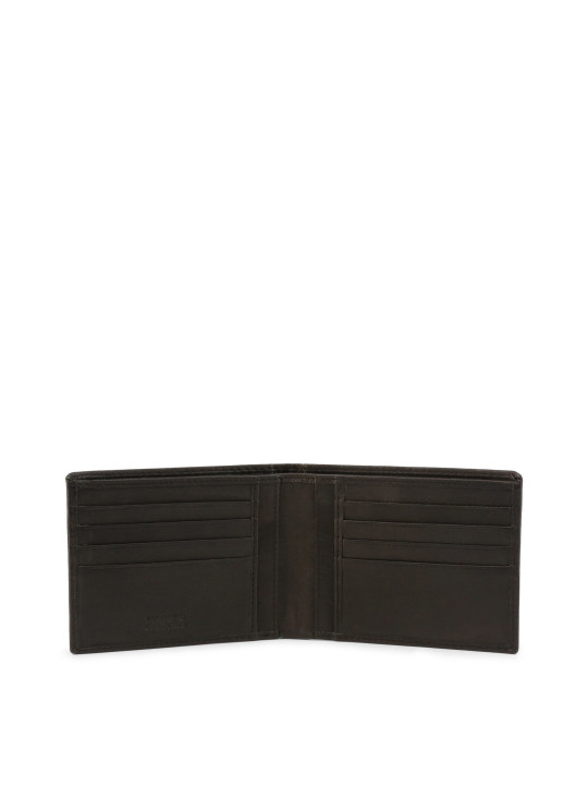 Schwarzes Lederbifold Ungaro Portemonnaie