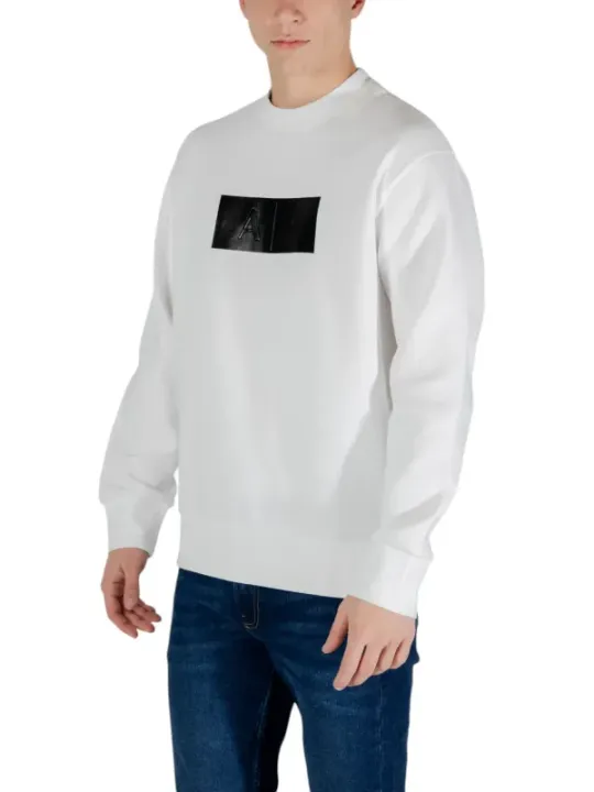 Weißes Armani Exchange Pullover mit Logo
