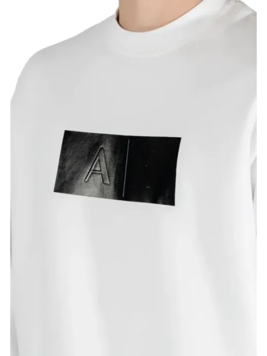 Weißes T-Shirt mit großem Logo