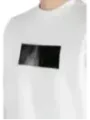 Weißes T-Shirt mit großem Logo