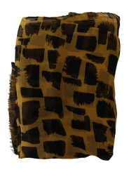 Scarves Elegant Silk Scarf in Yellow & Black 420,00 € 8059226929130 | Planet-Deluxe