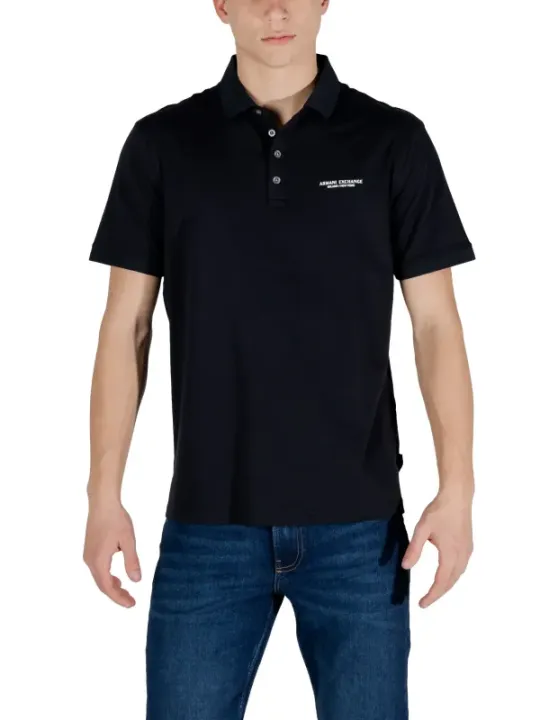 Schwarzes Armani Exchange Polohemd