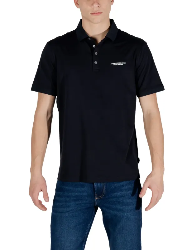 Schwarzes Armani Exchange Polohemd Schwarzes Armani Exchange Polohemd