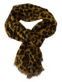 Scarves Elegant Silk Scarf in Yellow & Black 420,00 € 8059226929130 | Planet-Deluxe