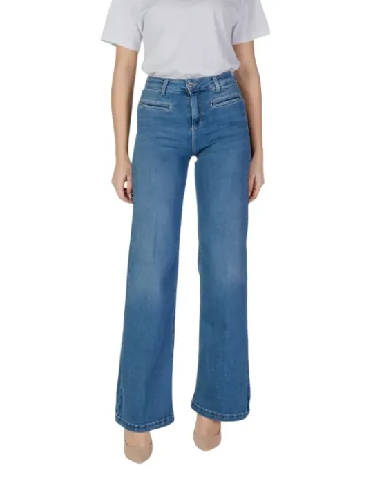 Liu Jo mittelblaue Straight Leg Jeans