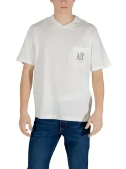 Weißes A/X Logo T-Shirt