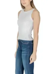 Weißes Guess Baumwoll Tanktop Damen