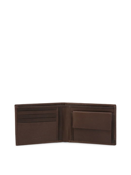 Braunes Lederbifold Ungaro Portemonnaie geschlossen