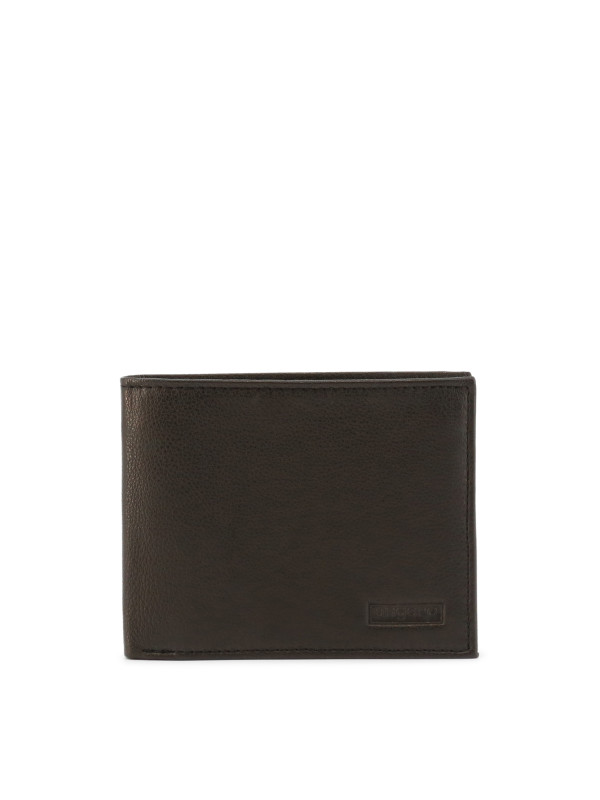 Schwarze Lederbrieftasche mit UNGARO-Logo