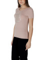 Rosa Ea7 T-Shirt mit Logo