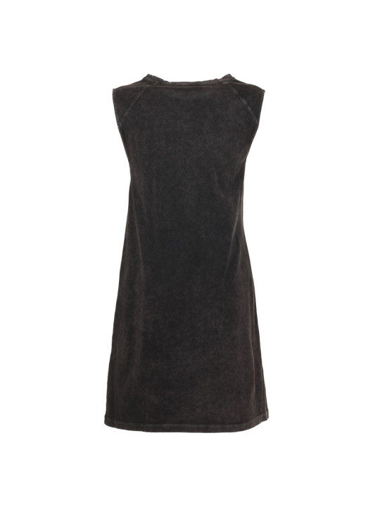 Dresses Elegant Black Cotton Dress with Logo Detail 60,00 € 8060834451456 | Planet-Deluxe