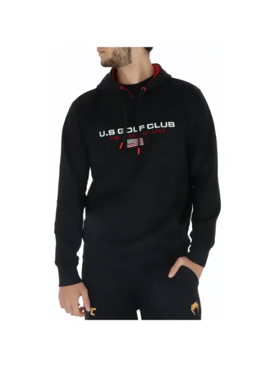 Schwarzer Golf Club Kapuzenpullover