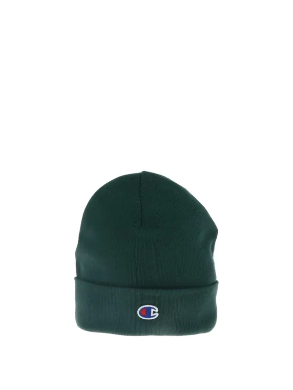Grüne Champion Strickmütze mit Logo