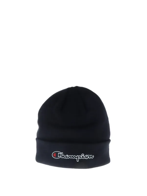 Schwarze Champion Strickmütze mit Logo Schwarze Champion Strickmütze mit Logo
