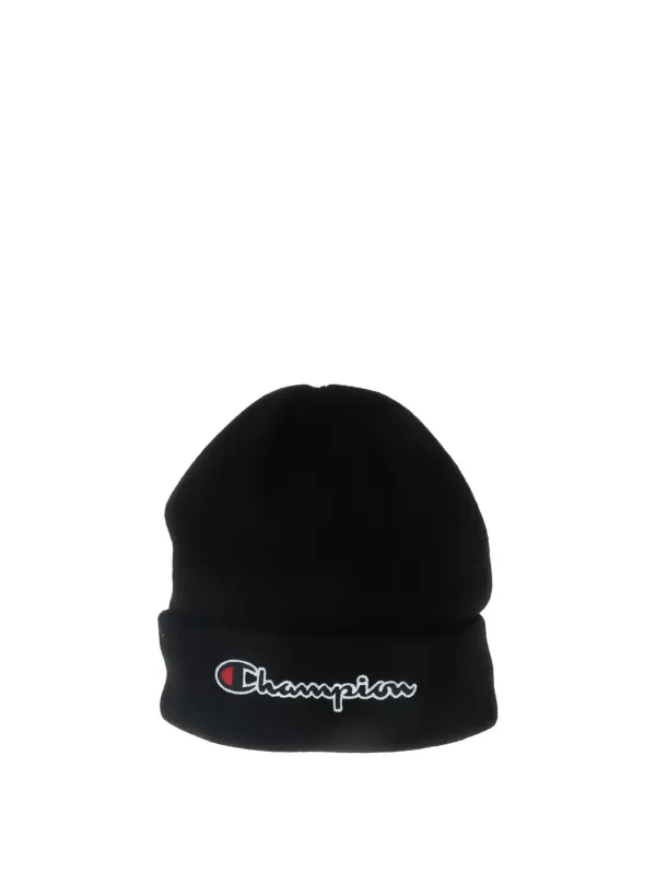 Schwarze Champion Beanie mit Logo Schwarze Champion Beanie mit Logo