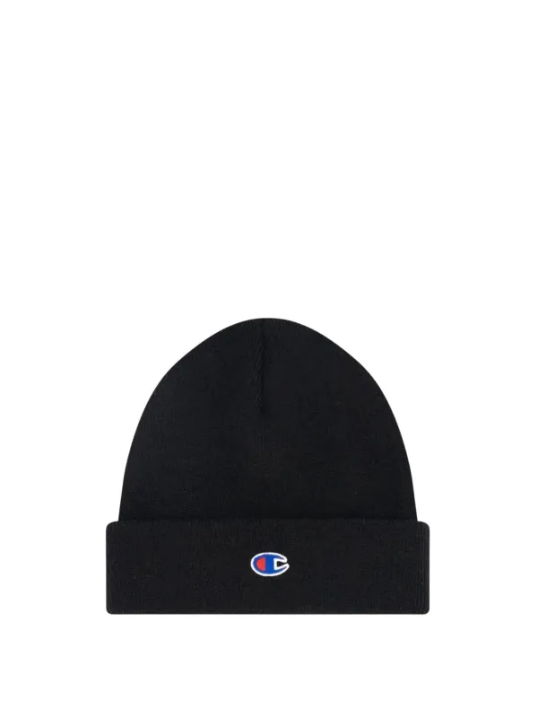 Schwarze Champion Beanie mit Logo Schwarze Champion Beanie mit Logo
