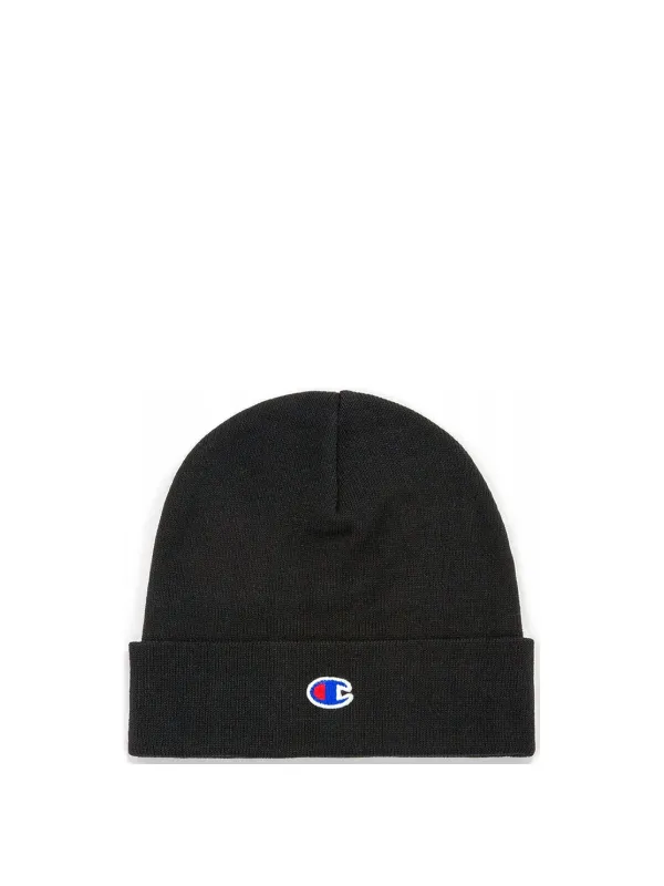 Schwarze Champion Strickmütze mit Logo Schwarze Champion Strickmütze mit Logo