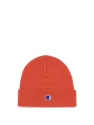 Rote Champion Strickmütze mit Logo