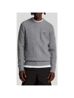 Grauer Lyle & Scott Strickpullover