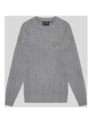 Grauer Lyle & Scott Wollpullover