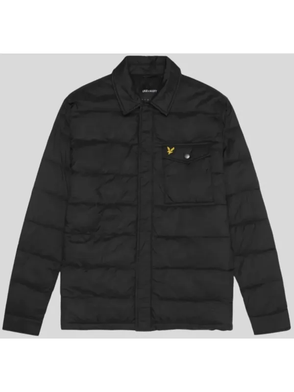 Schwarze gesteppte Lyle & Scott Jacke Schwarze gesteppte Lyle & Scott Jacke