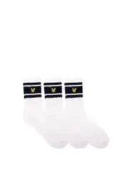 Weiße Socken mit Lyle & Scott-Logo