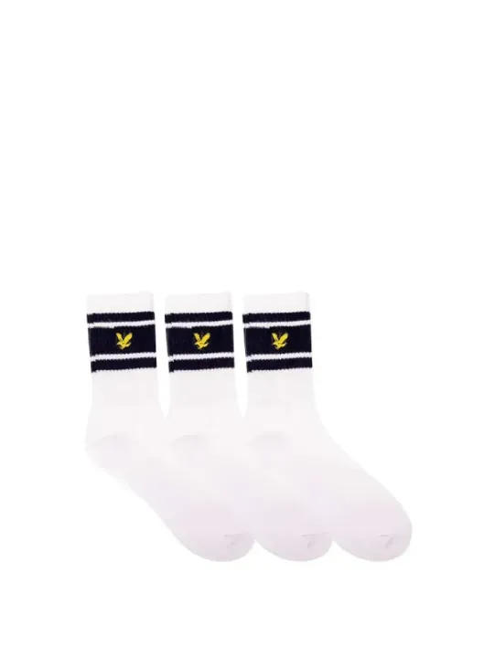 Weiße Socken mit Lyle & Scott-Logo