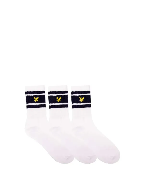 Weiße Socken mit Lyle & Scott-Logo Weiße Socken mit Lyle & Scott-Logo
