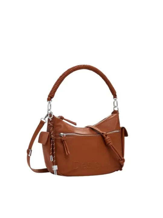 Braune Desigual Boho Leder Tasche