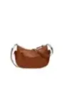 Caramelfarbene Desigual Schultertasche aus Lederette