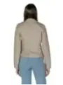 Tan Kunstleder Boxy Blazer