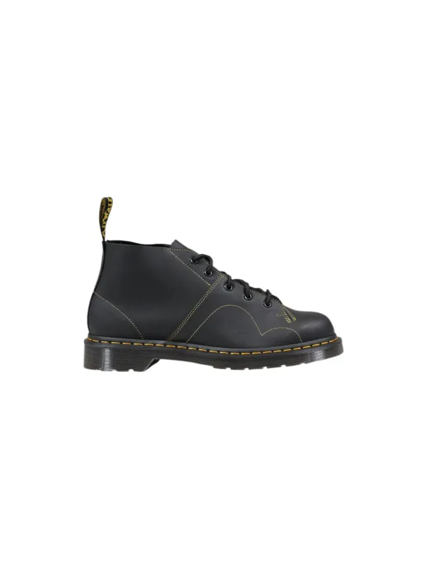 Schwarze Dr. Martens Lederstiefel Schwarze Dr. Martens Lederstiefel