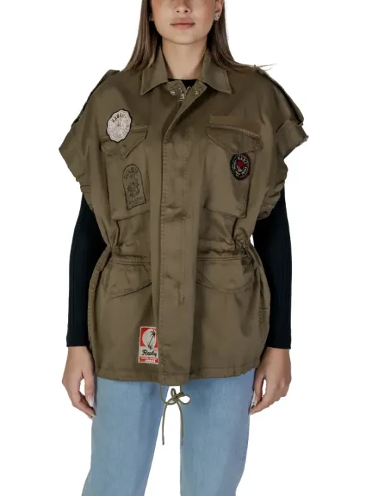 Grüne Replay Jacke mit Taschen