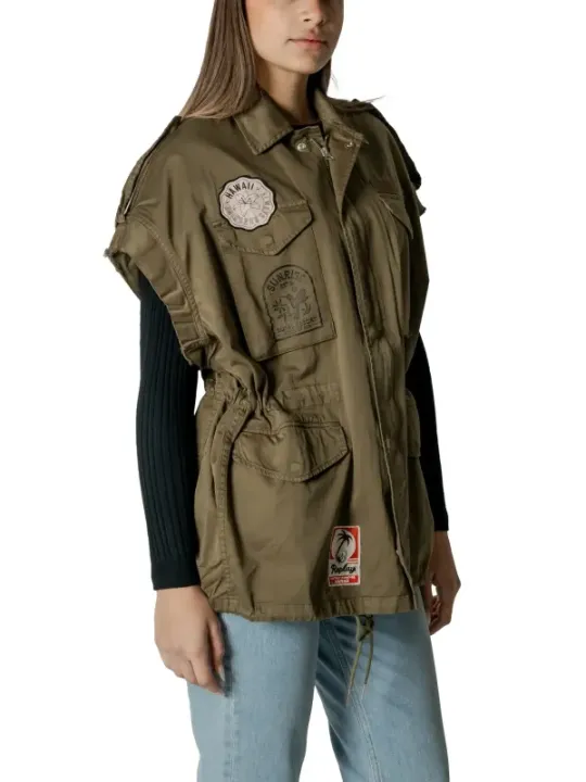 Grüne Replay Army Nylon Weste