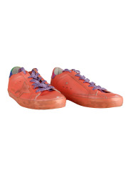 Sneakers Orange Glitter Lace Sneakers with Suede Accents 490,00 € 8050249426873 | Planet-Deluxe